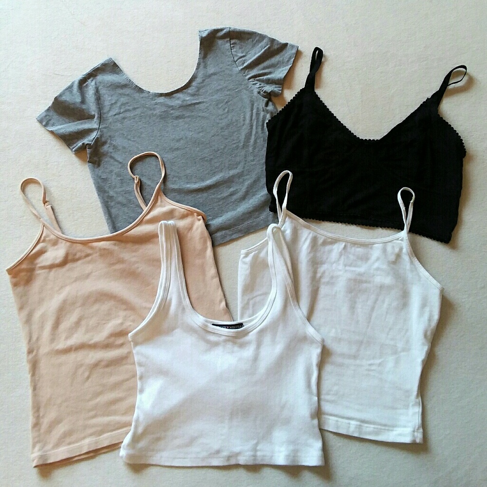 Neutral Essentials Lot Crop Cami Bralette Melville